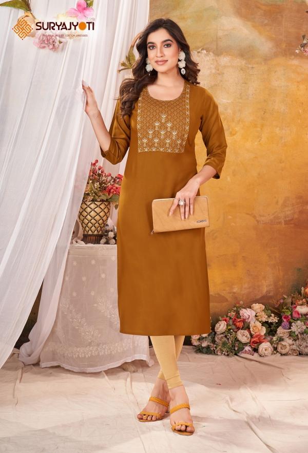 Suryajyoti Nirja Advance Vol-9- Straight Kurtis